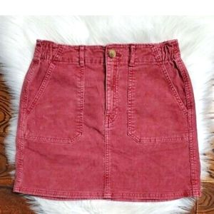 American Eagle A-Line Corduroy Super Stretch Mini Skirt